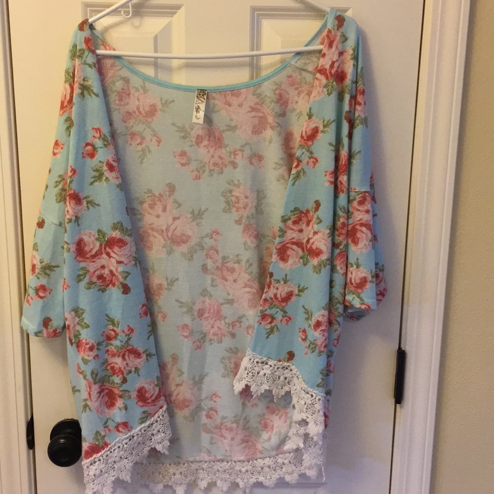 Floral cardigan/kimono